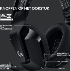 Logitech G G733 LIGHTSPEED Wireless RGB Gaming Headset – Immersive Wireless Audio & Stylish Black Design